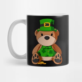 St. Patrick's Day Vest Teddy Bear Mug